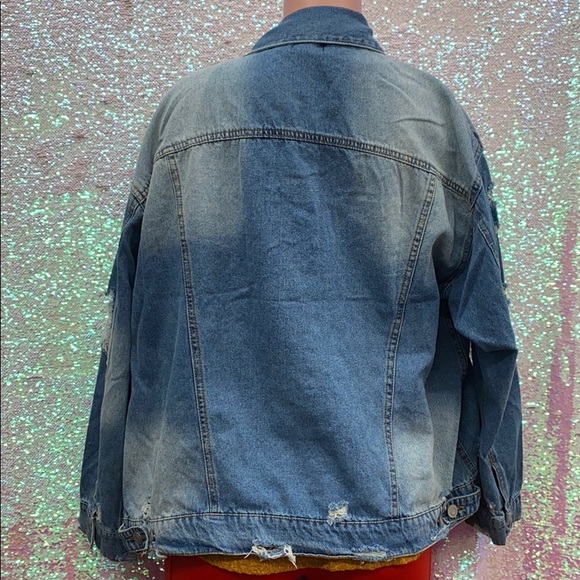 Plus Size Denim Jacket - Picture 6 of 6